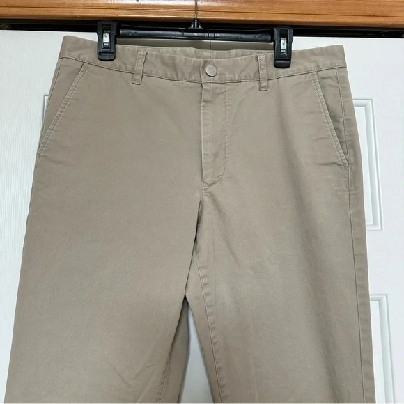 Bonobos Slim Tailored Flat Front Tan Chino Pants - Picture 2 of 6
